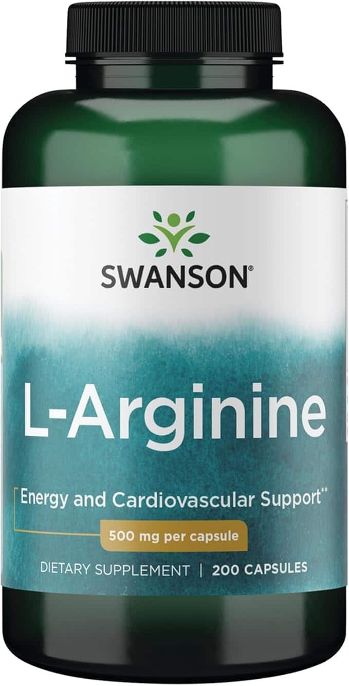 L-Arginina 500mg Swanson 200 Cápsulas Importado L-Arginina 500mg Swanson 200 Cápsulas Importado - Imagem 1