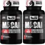 2x Maca Peruana Negra 120 Capsulas 2000mg Black Pura Premium Importada Para Homens e Mulheres Original