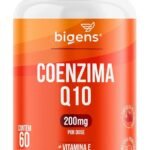 Coenzima Q10 200mg com vitamina E 10mg, alta concentração, 60 cápsulas, Biogens (Unidade)