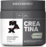 Creatina Monohidratada Creapure Em Pó 83 Doses Pote 250g Max Titanium