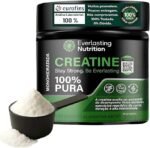 Creatina Monohidratada Everlasting Nutrition 300g - Suplemento para Aumento de Força e Performance em Treinos