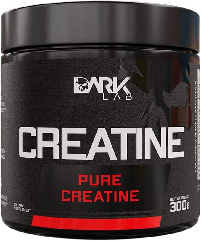 Creatina Pura Dark Lab 300g, Monohidratada 100% de Pureza, Sem Glúten, Sem Sabor Creatina Pura Dark Lab 300g, Monohidratada 100% de Pureza, Sem Glúten, Sem Sabor - Imagem 1