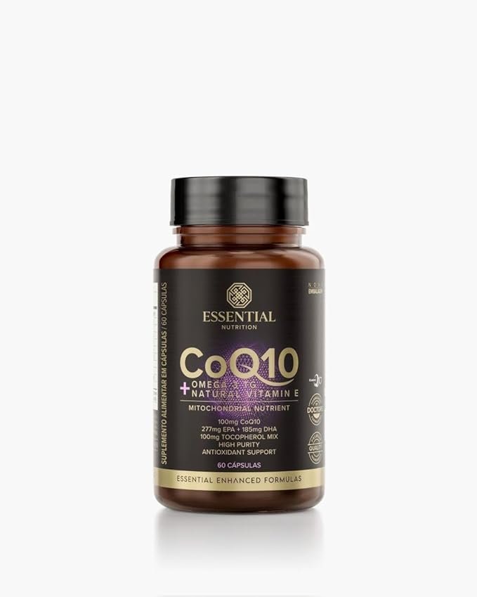Essential Nutrition - CoQ10 60 Cápsulas 30 doses Essential Nutrition - CoQ10 60 Cápsulas 30 doses - Imagem 1