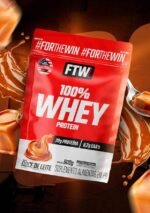 FTW 100% Whey Protein com Proteína Concentrada WPC, Suplemento Alimentar Pós-Treino em Pó com Fonte de Proteína do Soro do Leite, Alto Valor Biológico, Sem Glúten – Refil 900g (Sabor Doce de Leite) - Imagem 2