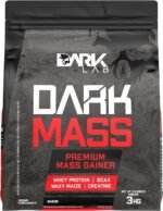 Hipercalórico Dark Mass Dark Lab, 3kg, Chocolate Branco com Morango, Ganho de Massa