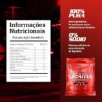 Integralmedica Creatina Hardcore - Pura Creatina Monohidratada em Pó - Suplemento para Ganho de Massa Muscular, Força e Resistência - Pouch 1kg - Imagem 3