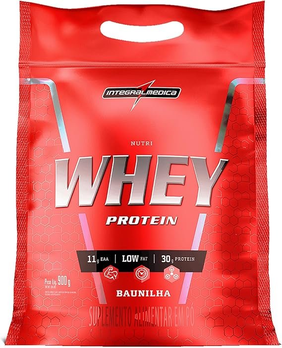 Integralmedica - Hipercalórico - Nutri Whey Protein Baunilha - Pouch 900g - Fonte de Proteínas e Carboidratos - Suplemento Alimentar, Ganho Muscular e Recuperação Pós-Treino - Super Mass Gainer Integralmedica - Hipercalórico - Nutri Whey Protein Baunilha - Pouch 900g - Fonte de Proteínas e Carboidratos - Suplemento Alimentar, Ganho Muscular e Recuperação Pós-Treino - Super Mass Gainer - Imagem 1