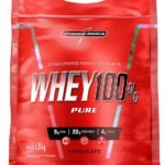 Integralmédica - Whey Protein Concentrado Chocolate 100% Pure - 21g de Proteína por Scoop, Suplementação Alimentar Pós-Treino, Fórmula Enriquecida com BCAAs - Pouch 1,8kg