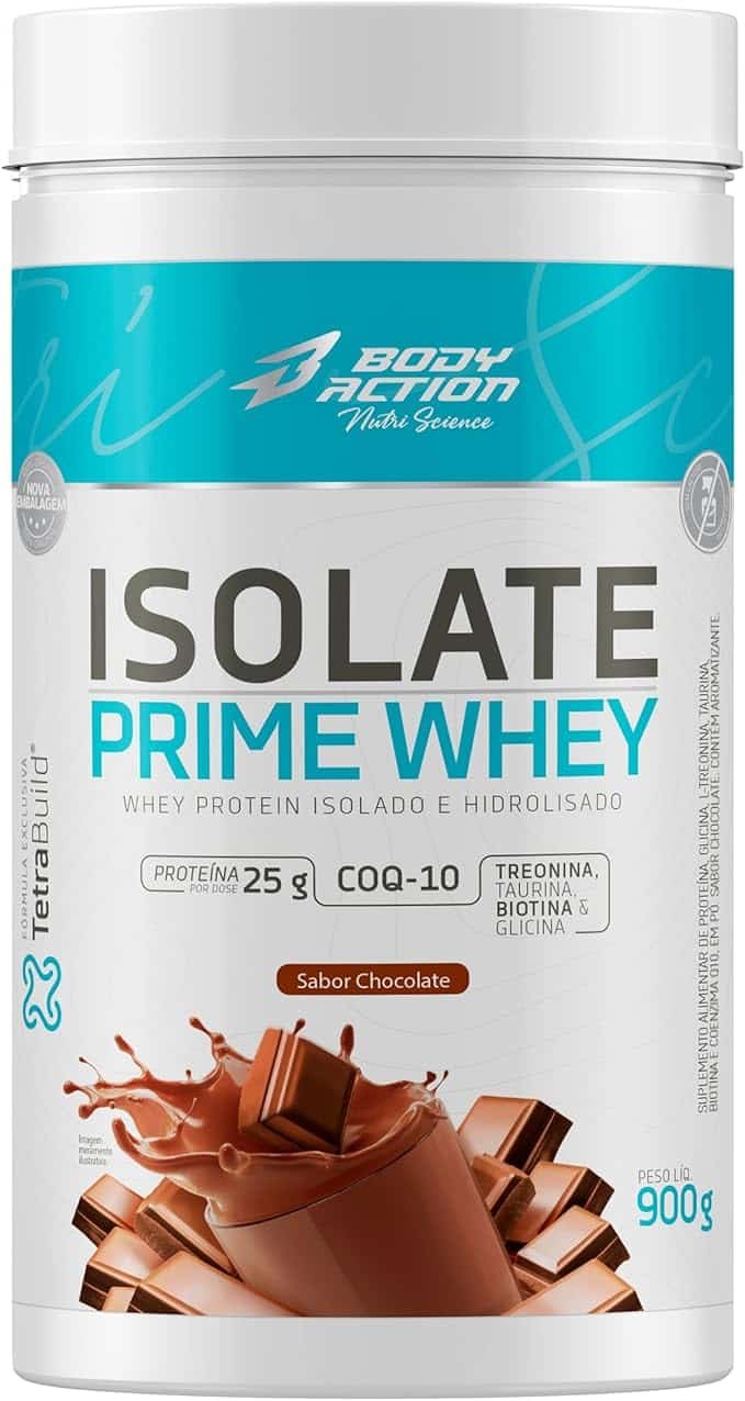 Isolate Prime Whey 900g Sabor Chocolate Bodyaction Isolate Prime Whey 900g Sabor Chocolate Bodyaction - Imagem 1