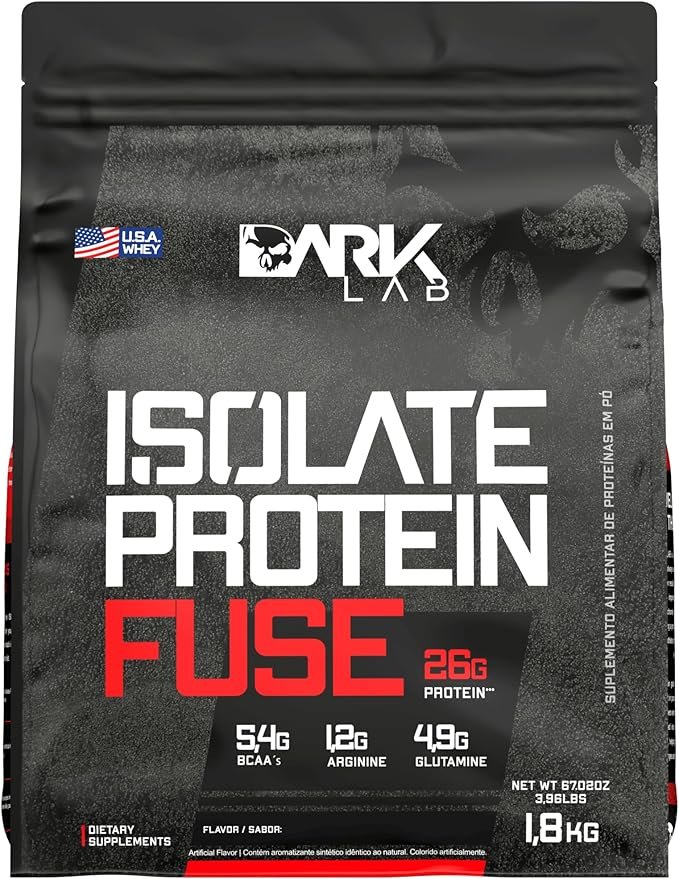 Isolate Protein Fuse Dark Lab, 1.8Kg, Chocolate, Suporte Muscular Isolate Protein Fuse Dark Lab, 1.8Kg, Chocolate, Suporte Muscular - Imagem 1