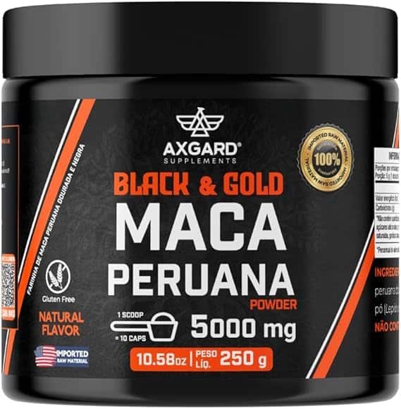 Maca Peruana 5000mg - Importada - Maca Peruana Black e Gold -250g - Matéria Prima Importada - Para Homens e Mulheres - Axgard Suplementos. Maca Peruana 5000mg - Importada - Maca Peruana Black e Gold -250g - Matéria Prima Importada - Para Homens e Mulheres - Axgard Suplementos. - Imagem 1