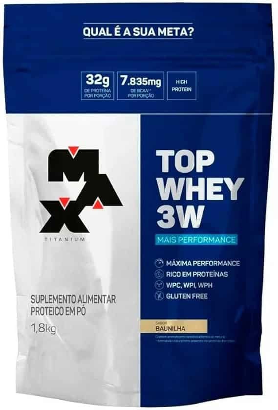 Max Titanium Top Whey 3W + Performance Refil 1 8Kg Baunilha V01 Max Titanium Top Whey 3W + Performance Refil 1 8Kg Baunilha V01 - Imagem 1
