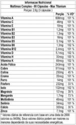 Multimax Complex - 90 Cápsulas, Max Titanium - Imagem 2