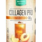 Nutrify - Collagen Pro - Colágeno Hidrolisado com Proteína - Sem Glúten, Sem Açúcar e Lactose - Sabor Chá Mate com Pêssego - 450g