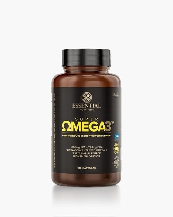 Super Ômega 3 TG 180 Cápsulas - Essential Nutrition Super Ômega 3 TG 180 Cápsulas - Essential Nutrition - Imagem 1