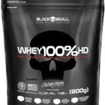 Whey 100% Hd - 900G Refil Baunilha, Black Skull