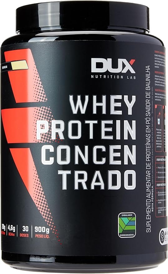 Whey Protein Concentrado Baunilha Pote 900g – Contribui para o Ganho Muscular Hipertrofia – Dux Human Health Whey Protein Concentrado Baunilha Pote 900g – Contribui para o Ganho Muscular Hipertrofia – Dux Human Health - Imagem 1