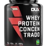 Whey Protein Concentrado Chocolate Branco Pote 450g – Contribui para o Ganho Muscular Hipertrofia – Dux Human Health