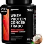 Whey Protein Concentrado Coco Pote 450g – Contribui para o Ganho Muscular Hipertrofia – Dux Human Health