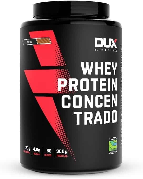 Whey Protein Concentrado Cookies Pote 900g – Contribui para o Ganho Muscular Hipertrofia – Dux Human Health Whey Protein Concentrado Cookies Pote 900g – Contribui para o Ganho Muscular Hipertrofia – Dux Human Health - Imagem 1